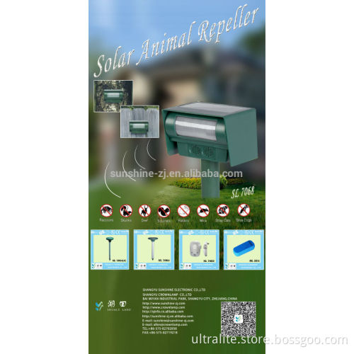 SL7068 Solar Ultrasonic Powered Animal Repeller